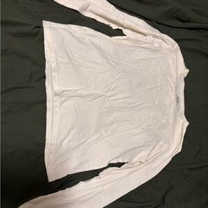 Cuddl Duds White Long Sleeve Top